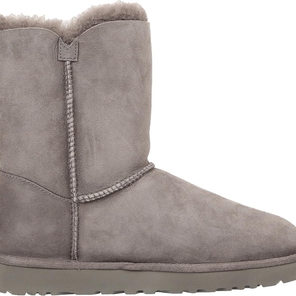 Ugg Pre-Owned Women's Bailey Button II Gray Boots size 7 - Picture 3 of 10
